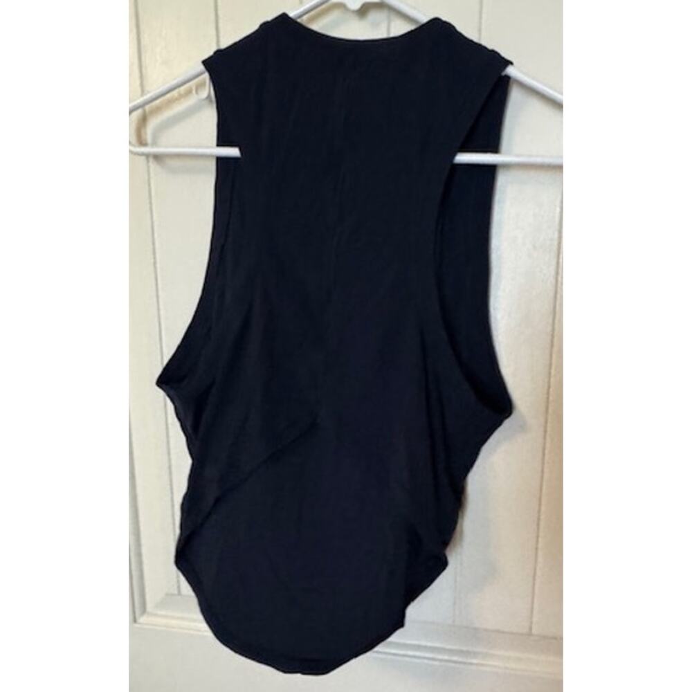 lululemon Soft-Knit Crewneck Cropped Navy Tank Top 2 - Picture 2 of 4